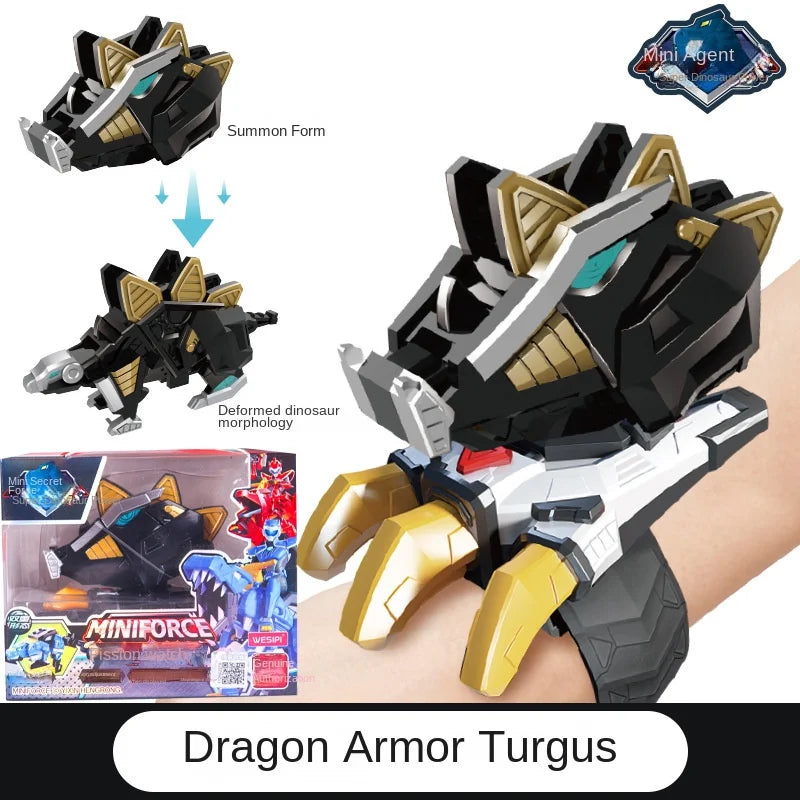 Montre secrète mini agent - Jouet robot dinosaure déformable, cadeau créatif pour garçons King of Toys