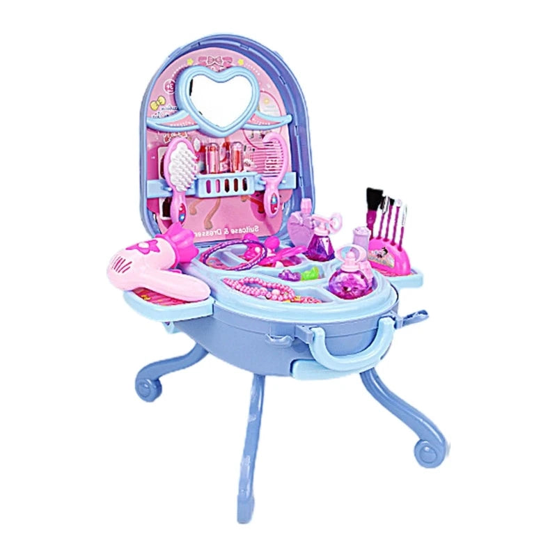 Coiffeuse Princesse Maquillage pour Enfants - Table de Jeu pour Filles 3-6 Ans - Jouet d'Imitation King of Toys