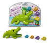 Grand Crocodile Jouet d'eau de bain pour les enfants Jeu de mangeur de petits poissons Jeu éducatif créatif pour la piscine Fun d'eau