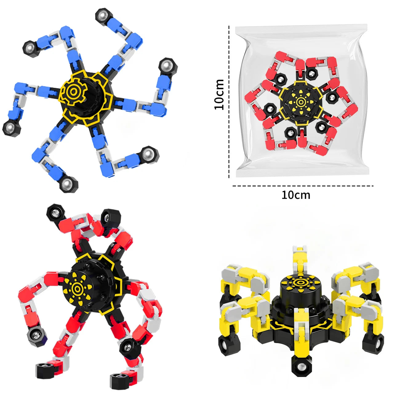 Toupie sensorielle anti-stress | Jouet transformable pour enfants et adultes King of Toys