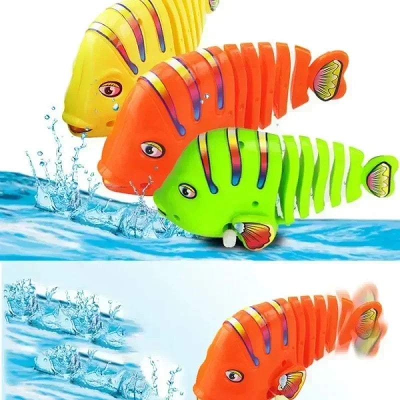 Poisson mécanique à remonter – Jouet classique à ressort pour nouveau-né et enfants King of Toys