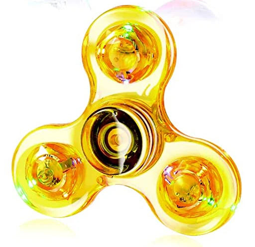 Fidget spinner LED lumineux - Anti-stress, jouet de fête enfants/adultes King of Toys