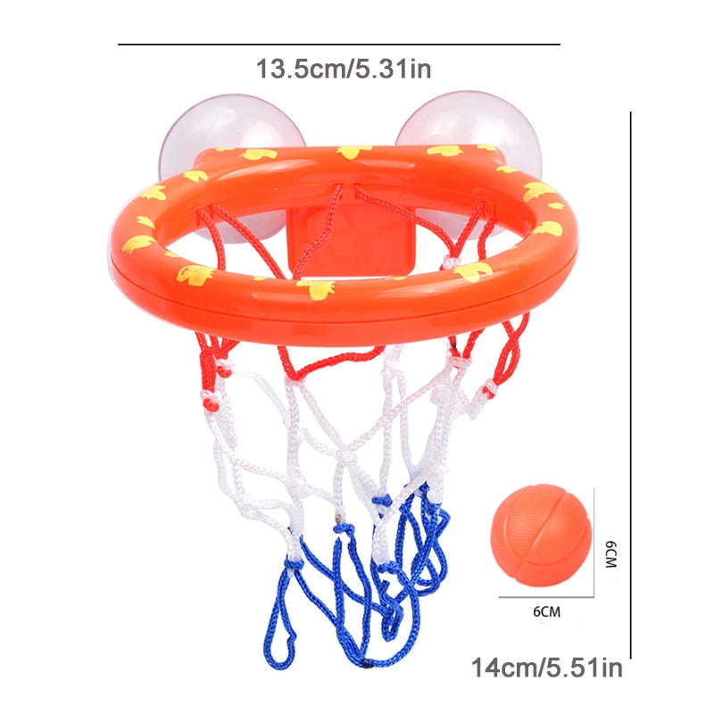 Mini Panier de Basket de Bain pour Bébé – Jeu de Tir avec 3 Balles pour Baignoire & Enfants