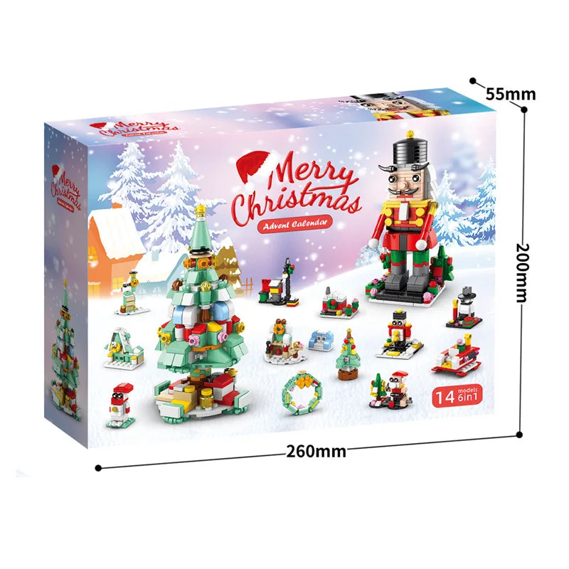 Ensemble de Blocs de Construction de Noël | Kit DIY de Calendrier de l'Avent pour Enfants 6+ King of Toys