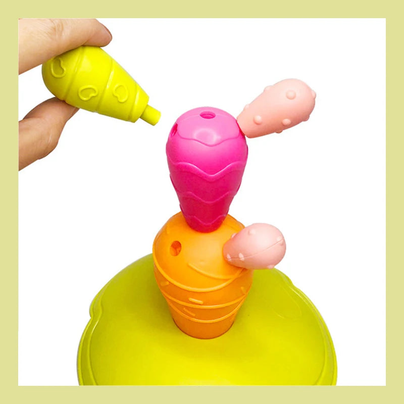 Jouet DIY Équilibre Cactus - Jeu de Tri et de Construction Arc-en-Ciel Montessori pour Bébé de 18 Mois King of Toys