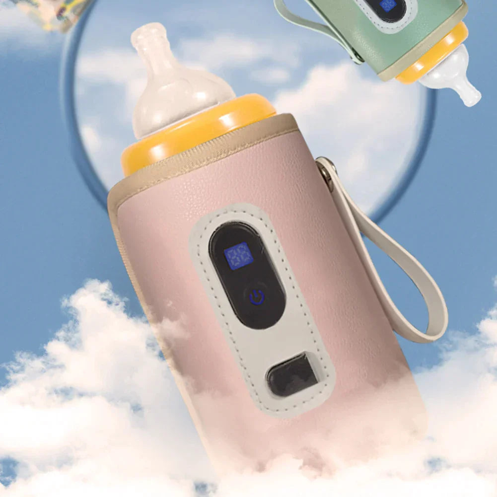 Chauffe-biberon - Chauffe-biberon portable à température réglable avec affichage électronique et chargeur USB pour bébés