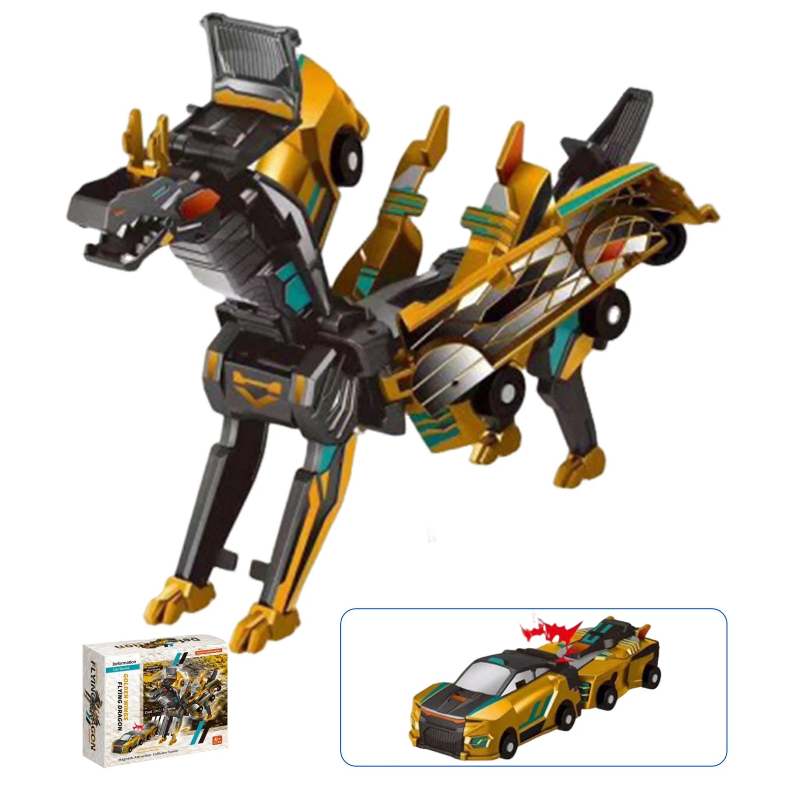 Unicorn Transformer 2-en-1 – Voiture magique interactive DIY King of Toys