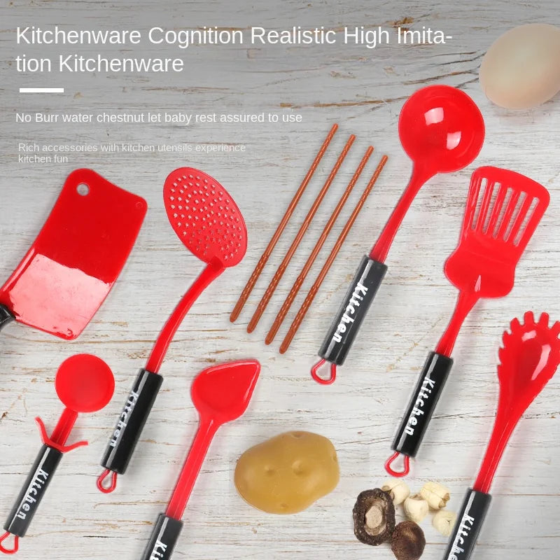 Ustensiles de Cuisine pour Enfants, Set Puzzle de Cuisine, Simulé, pour Filles, 3-6 Ans King of Toys