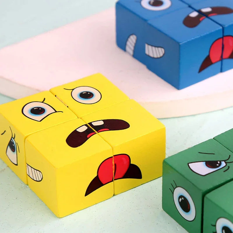 Jeu d’Expression Émotionnelle | Cubes Montessori et Cartes Défi King of Toys