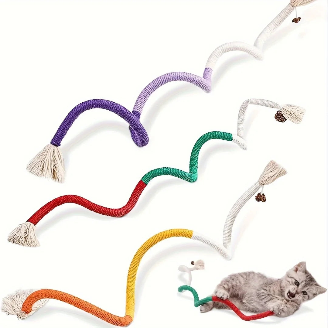 Jouet à Mâcher pour Chat avec Herbe à Chat | Nettoyage des Dents et Stimulation Interactive