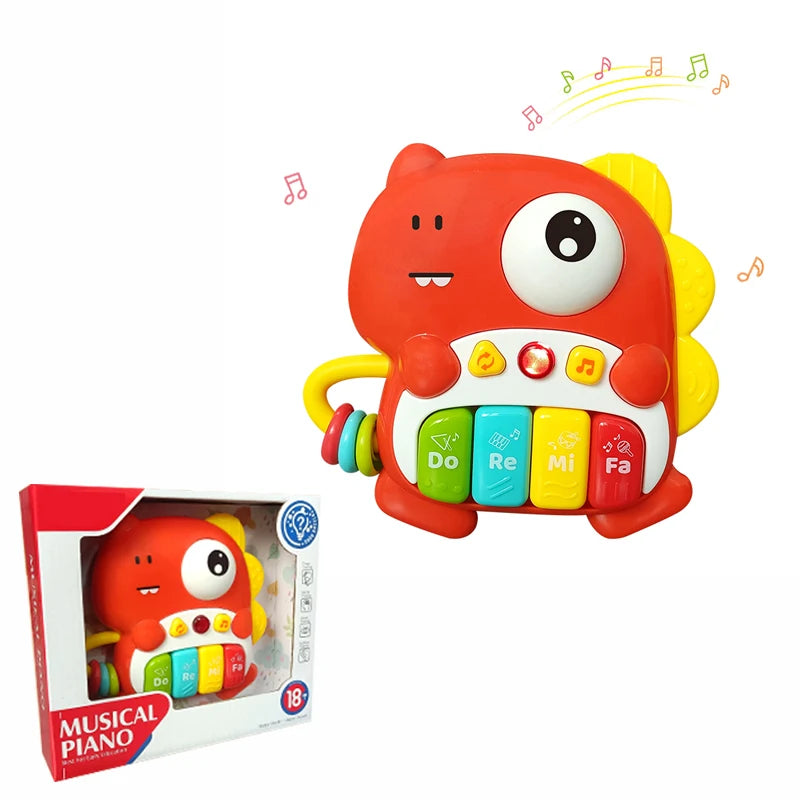 Jeu de clavier de piano pour enfants avec sons d'animaux et lumière clignotante Instrument de musique pour bébé Jouets de musique Jouets éducatifs Cadeaux pour enfants