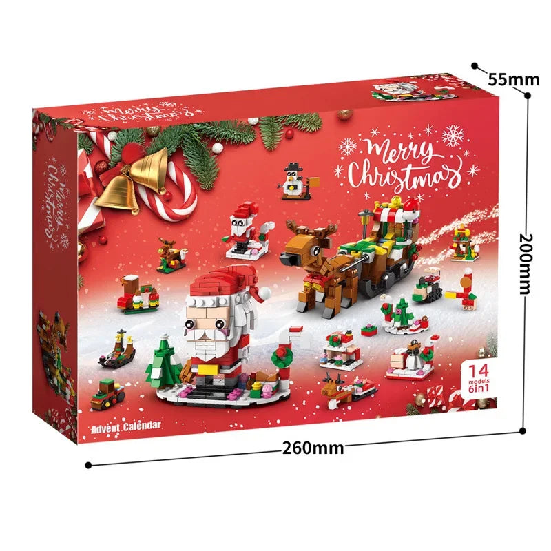 Ensemble de Blocs de Construction de Noël | Kit DIY de Calendrier de l'Avent pour Enfants 6+ King of Toys