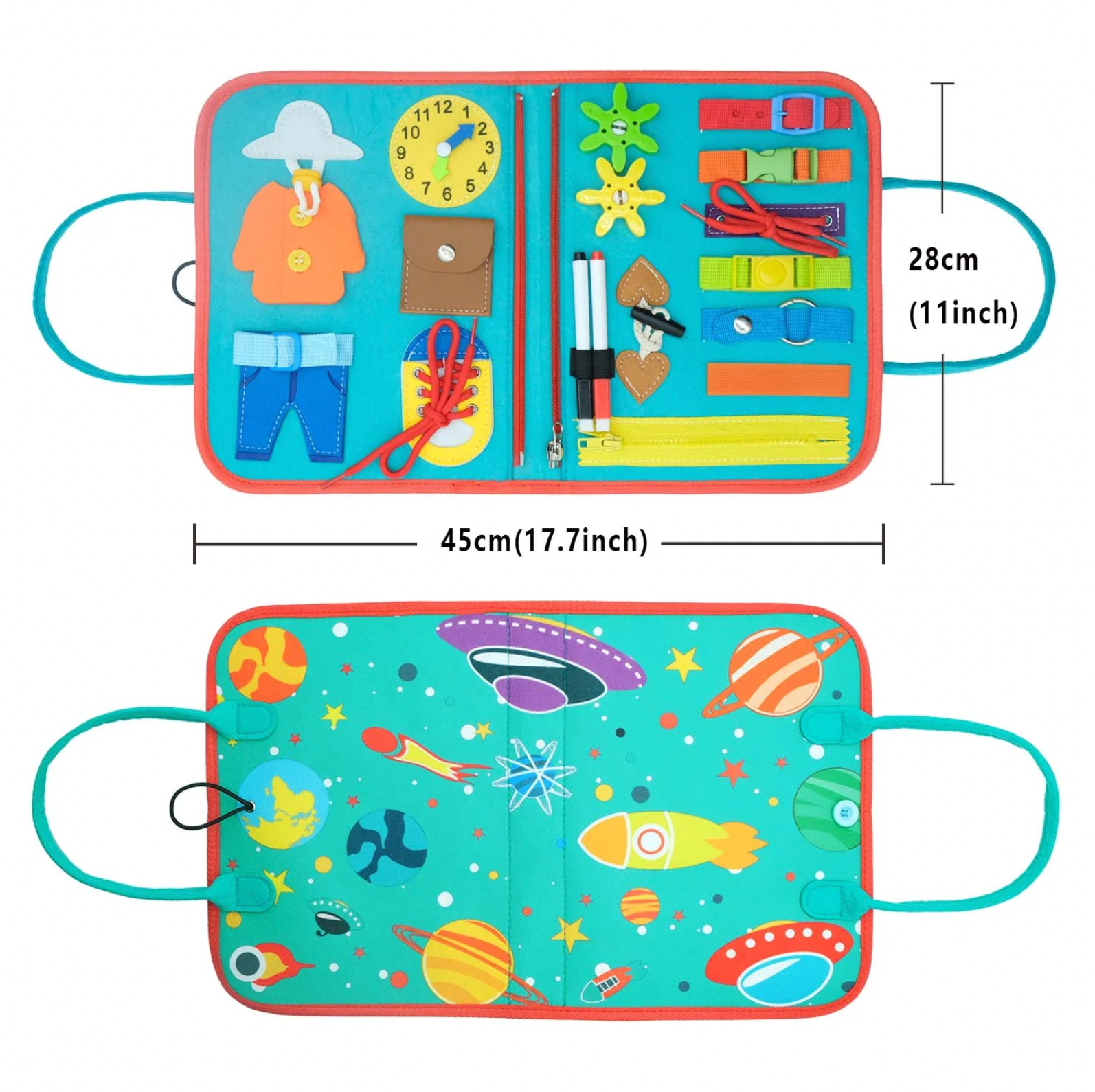Busy Book Montessori Bébé | Livre Sensoriel Éducatif et Interactif