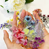50 Transparante Stickers | Waterdichte Cartoon & Bloemen Stickerset