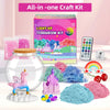 Cadeau licorne - Ensemble de conteneurs en verre licorne, art et bricolage pour filles King of Toys