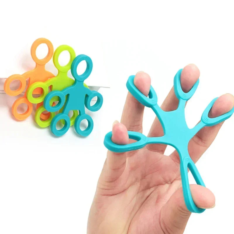 Exerceur de Doigts en Silicone Antistress | Bande de Résistance 3 Niveaux | Autisme, TDAH | Enfant & Adulte