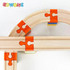 10pcs accessoires de circuit en bois - Adaptateurs en plastique pour rails de train jouets King of Toys