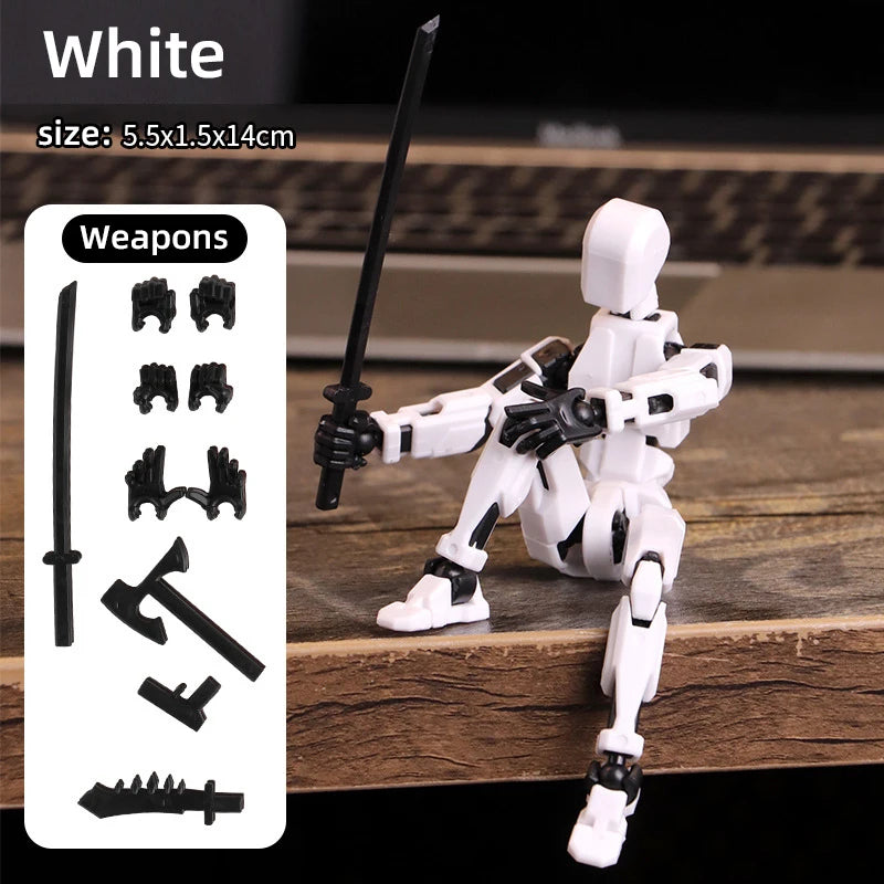 Robot Transformable avec Articulations Multiples, Figurine Mannequin 3D Imprimée, Cadeau pour Enfants et Adultes King of Toys