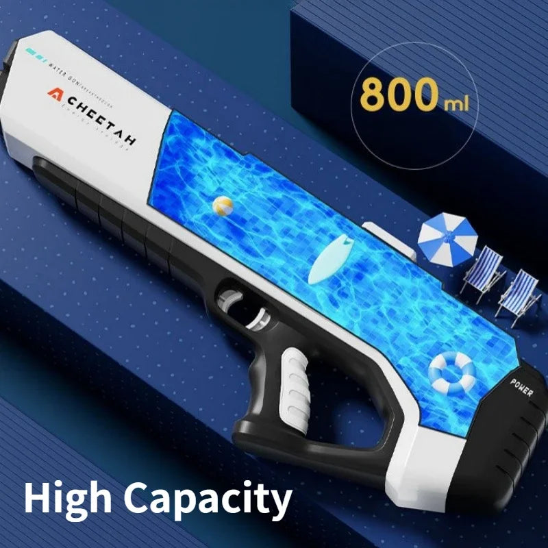 Pistolet à eau électrique à haute pression pour les enfants Jouets d'eau pour enfants Cadeau