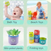 Educatieve Stapelbekers met Cijfers & Letters | Montessori Speelgoed voor Baby’s