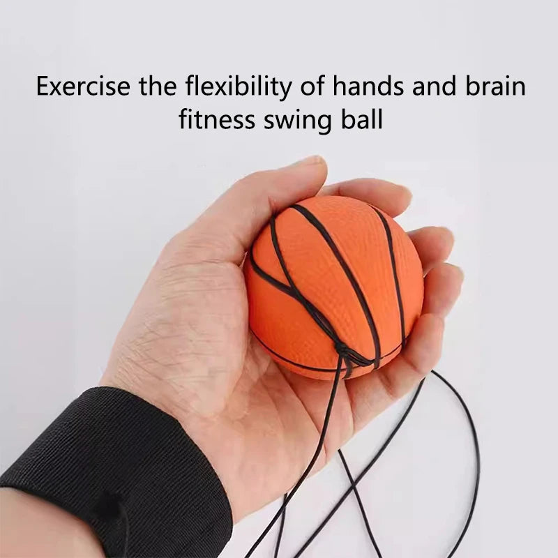 Balle rebondissante avec corde | Jouet d’exercice pour le poignet et soulagement du stress pour enfants de 1-4+ ans King of Toys