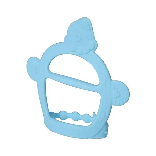 Anneau de Dentition Girafe en Silicone pour Bébé - Jouet Molaire Souple et Sûr pour Poussées Dentaires - Cadeau de Naissance sans BPA