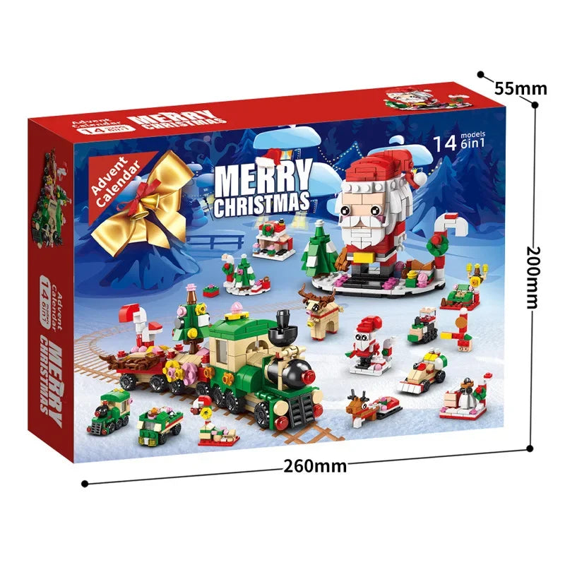Ensemble de Blocs de Construction de Noël | Kit DIY de Calendrier de l'Avent pour Enfants 6+ King of Toys