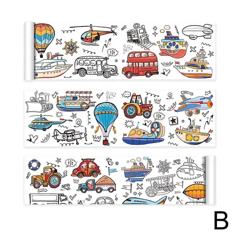 Rouleau de Papier à Dessin pour Enfants - Papier Graffiti Collant, Coloriage DIY, Jouet Éducatif pour Peinture King of Toys