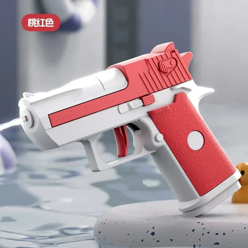 Mini Desert Eagle Pistolet à eau mécanique à tir continu Petit Pistolet d'été Plage extérieure Jouet pauvre Pistolet à eau pour enfants