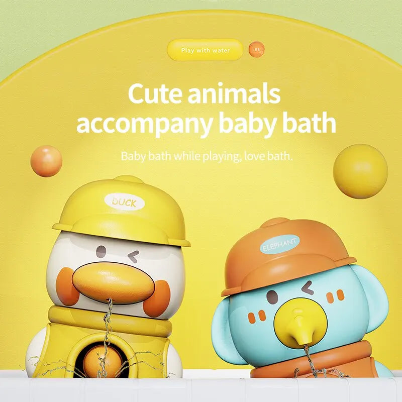 Jouet de Bain avec Roue à Eau Rotative – Jouets pour Baignoire Bébé 1 à 3 Ans avec Pelle à Eau