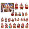 Calendrier de l'Avent Capybara 2024 | 24 Jours de Compte à Rebours avec Pendentifs en Acrylique Capybara 2D pour Sapin de Noël King of Toys