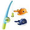 Jouets de pêche magnétique pour le bain | Baleines flottantes et ensemble de canne à pêche avec filet pour enfants King of Toys