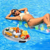 Plateau Gonflable Porte-Boissons – Accessoire flottant pour piscine et fête sur l’eau| Jouets d'été King of Toys