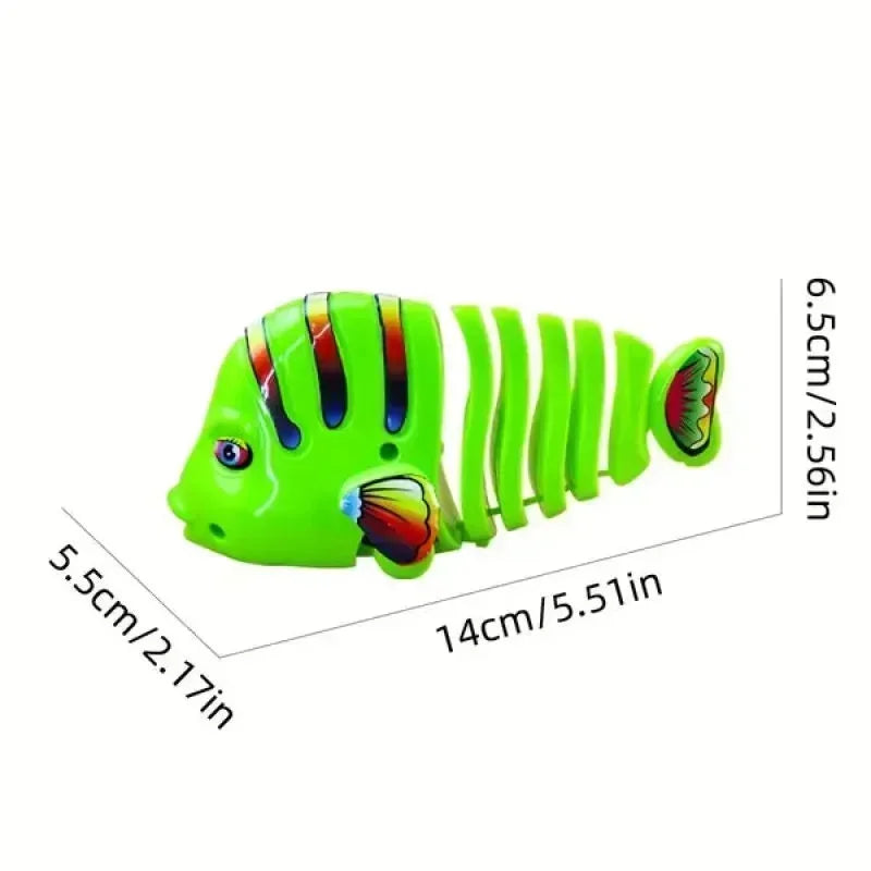 Poisson mécanique à remonter – Jouet classique à ressort pour nouveau-né et enfants King of Toys