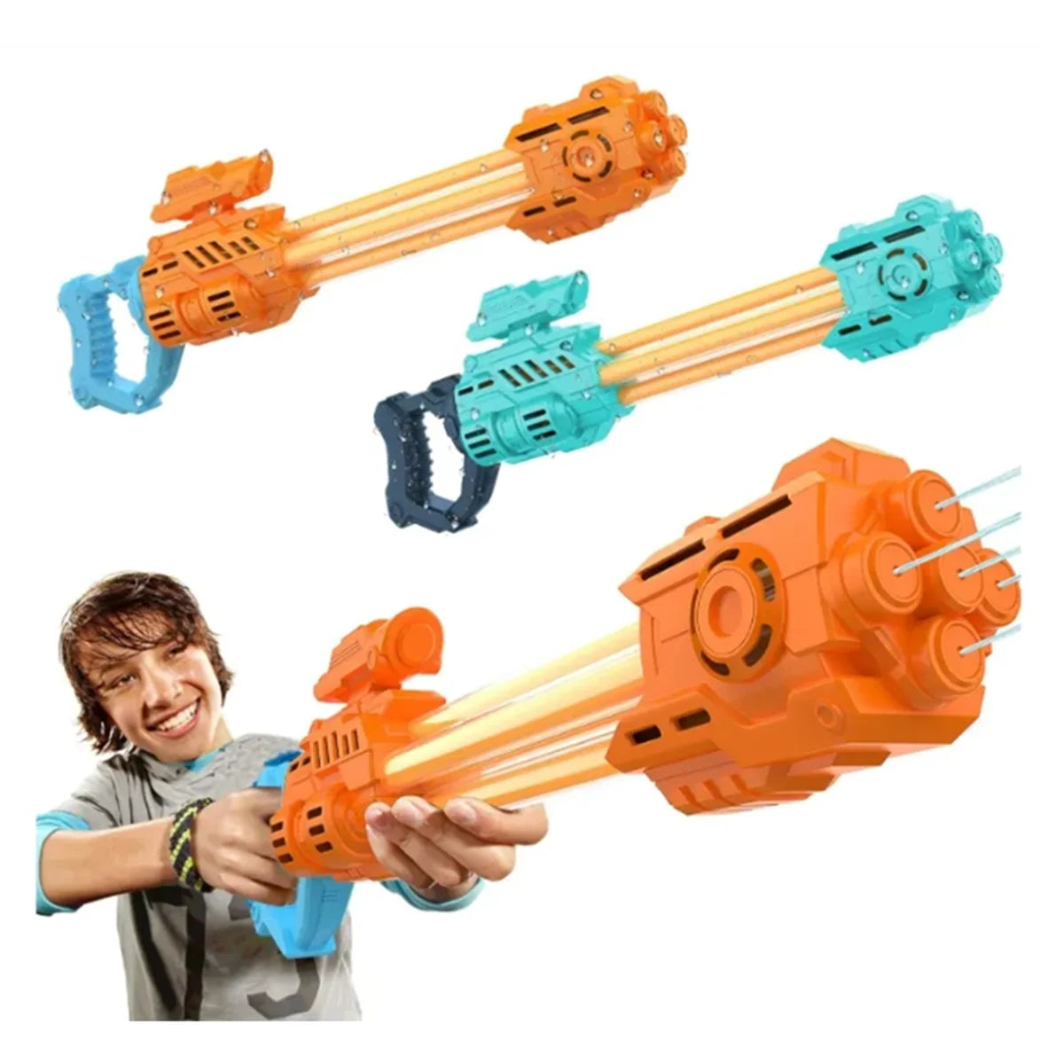 (Lot de 2) Pistolets à Eau Haute Pression pour Enfants et Adultes – Blasters d’Été pour Batailles d’Eau au Jardin et à la Plage