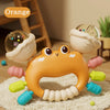 Hochet Main Bébé et Jouet de Dentition – Crabe Sensoriel Éducatif