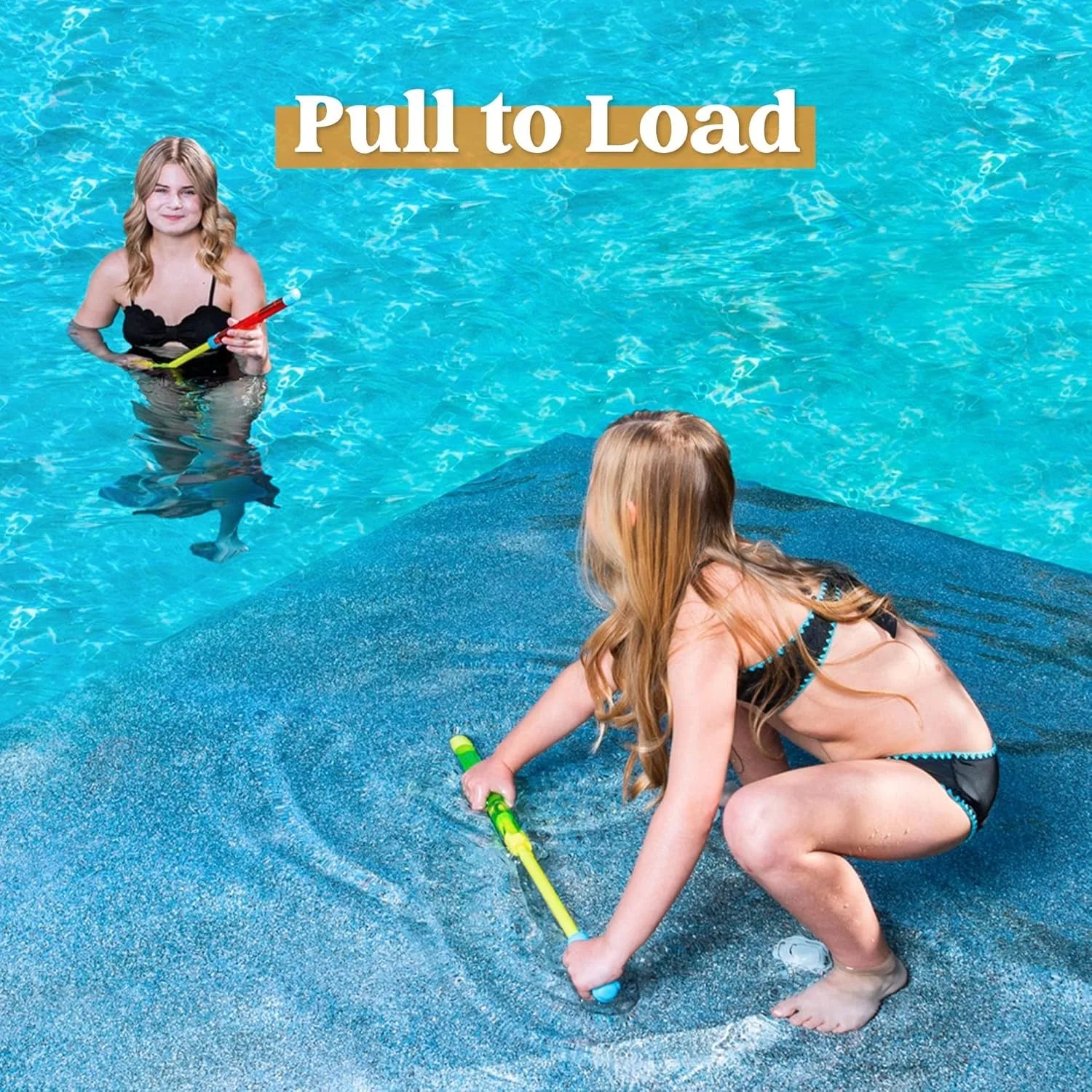 Pistola de chorro de agua de 16,2 pulgadas para niños y adultos, juego de agua, juguetes de lucha para piscina de verano, playa, actividades al aire libre