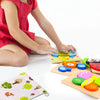 Puzzle en bois pour enfants avec animaux et véhicules - Jouet éducatif coloré pour garçons et filles, cadeau parfait. King of Toys