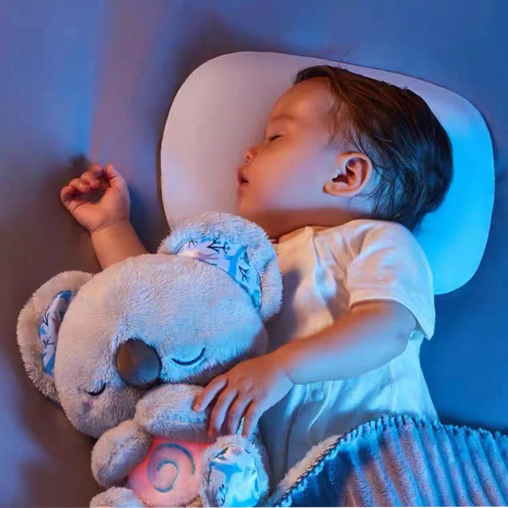 Koala Musical Respirant – Doudou Lumineux & Sonore pour Bébé | Aide au Sommeil & Éveil Sensoriel