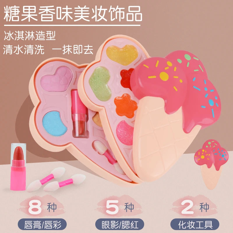 Boîte Cosmétique pour Enfants - Set Maquillage Fille avec Rouge à Lèvres - Jouet Anniversaire King of Toys