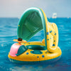 Bouée Siège Bébé avec Pare-Soleil | Flotteur Gonflable Sécurisé
