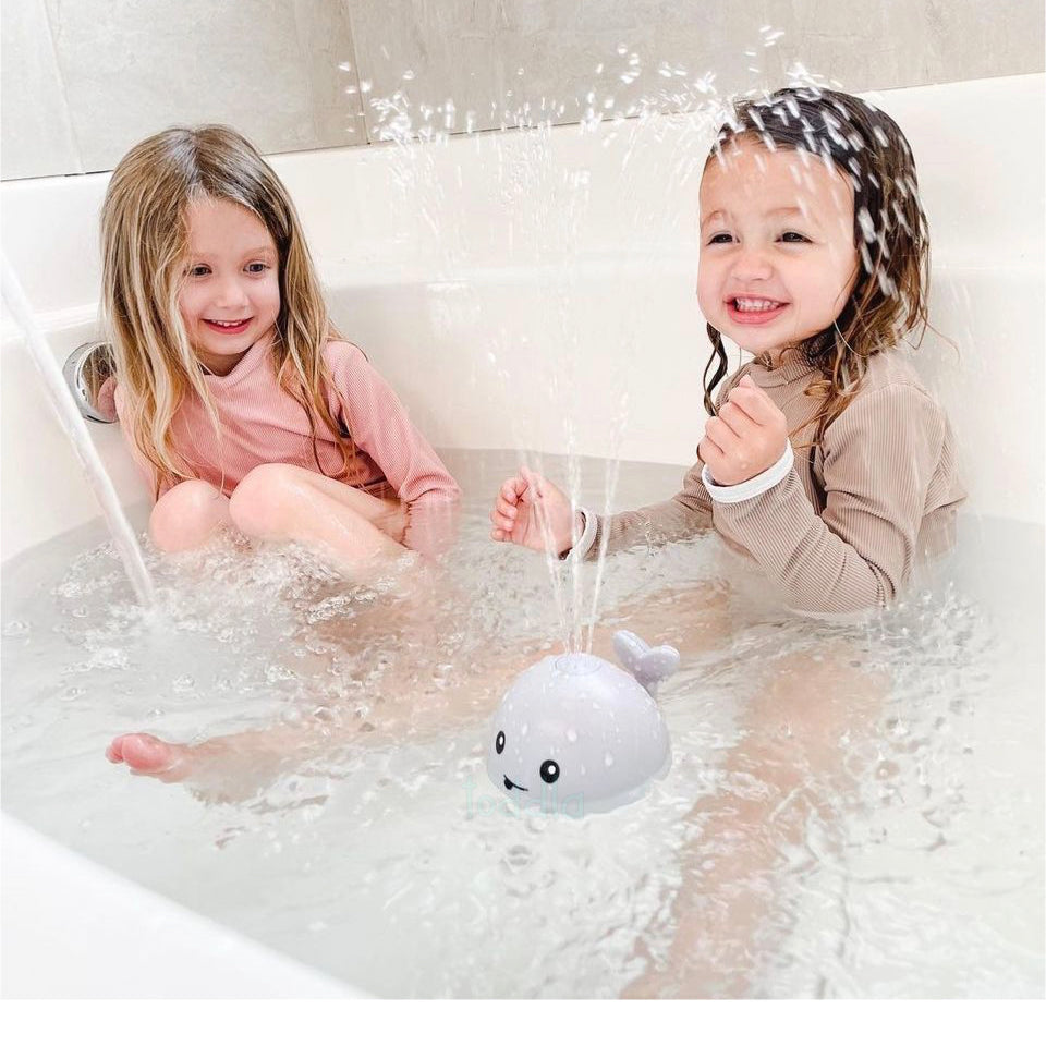 Jouet de Bain Lumineux Baleine pour Bébé | Jouet Automatique avec Arroseur pour Piscine, Douche et Bain pour Tout-Petits