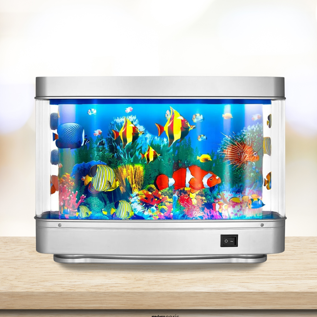 Lampe Aquarium l Réservoir à Poissons Factices avec Poissons Tropicaux l Cadeau Enfants King of Toys