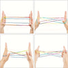 Corde Arc-en-Ciel Éducative pour Enfants et Adultes | Jouet Science et Éducation, Corde de Jeu pour Doigts, Cradle pour Chat  2 Packs King of Toys