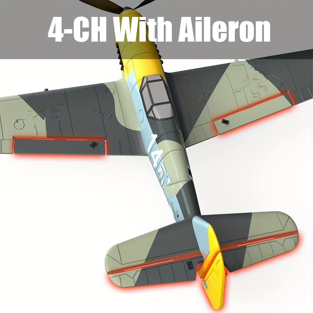 Avion RC Volantex BF109 – Avion Télécommandé 4 Canaux avec Système Xpilot | Jouet Volant Prêt à l’Emploi