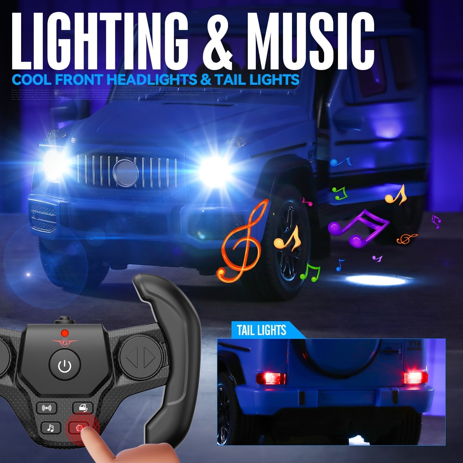 Voiture RC 1:14 - Véhicule Télécommandé 4WD avec LED et Portes Ouvrantes - Cadeau Enfants King of Toys