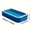 [Piscine Gonflable XL] Grande Piscine Gonflable Bleue avec Balles Bobo | PVC Résistant, Pliable & Portable pour Jardin, Pelouse, Terrasse – Parfait pour Réunions d'Été en Famille