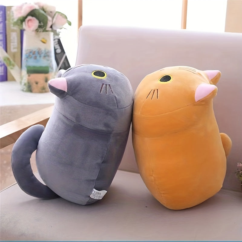 Peluche Chat Mignon | Jouets en Forme de Chat en Peluche Douce, Coussin Animal pour Noël