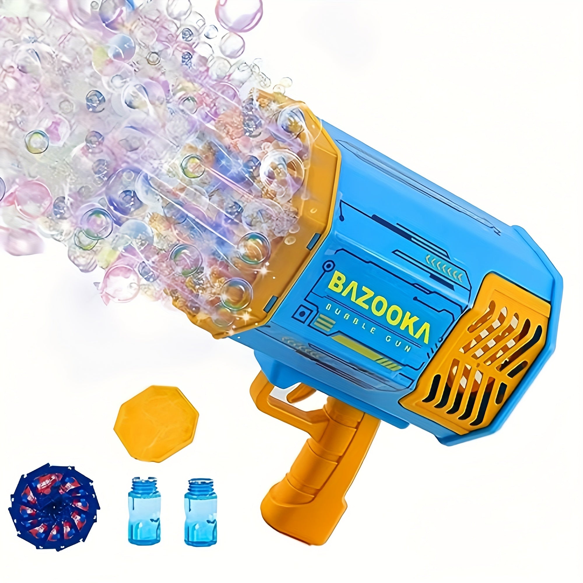 Pistolet à Bulles Bazooka - Jouet Interactif avec Grandes Bulles - Parfait pour Fêtes, Jeux Extérieurs, Halloween & Noël King of Toys