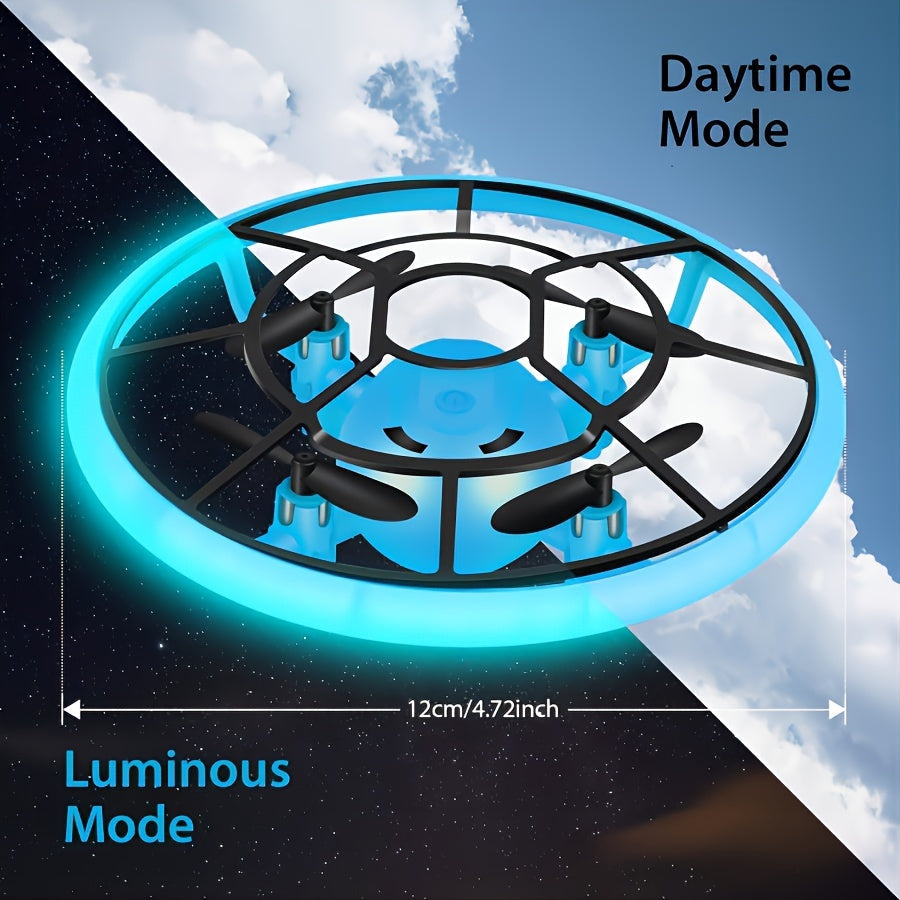Mini drone soucoupe volante avec lumières cool | Vitesse réglable (Haute/Moyenne/Basse), Flip 360°, drone pour enfants et adultes King of Toys